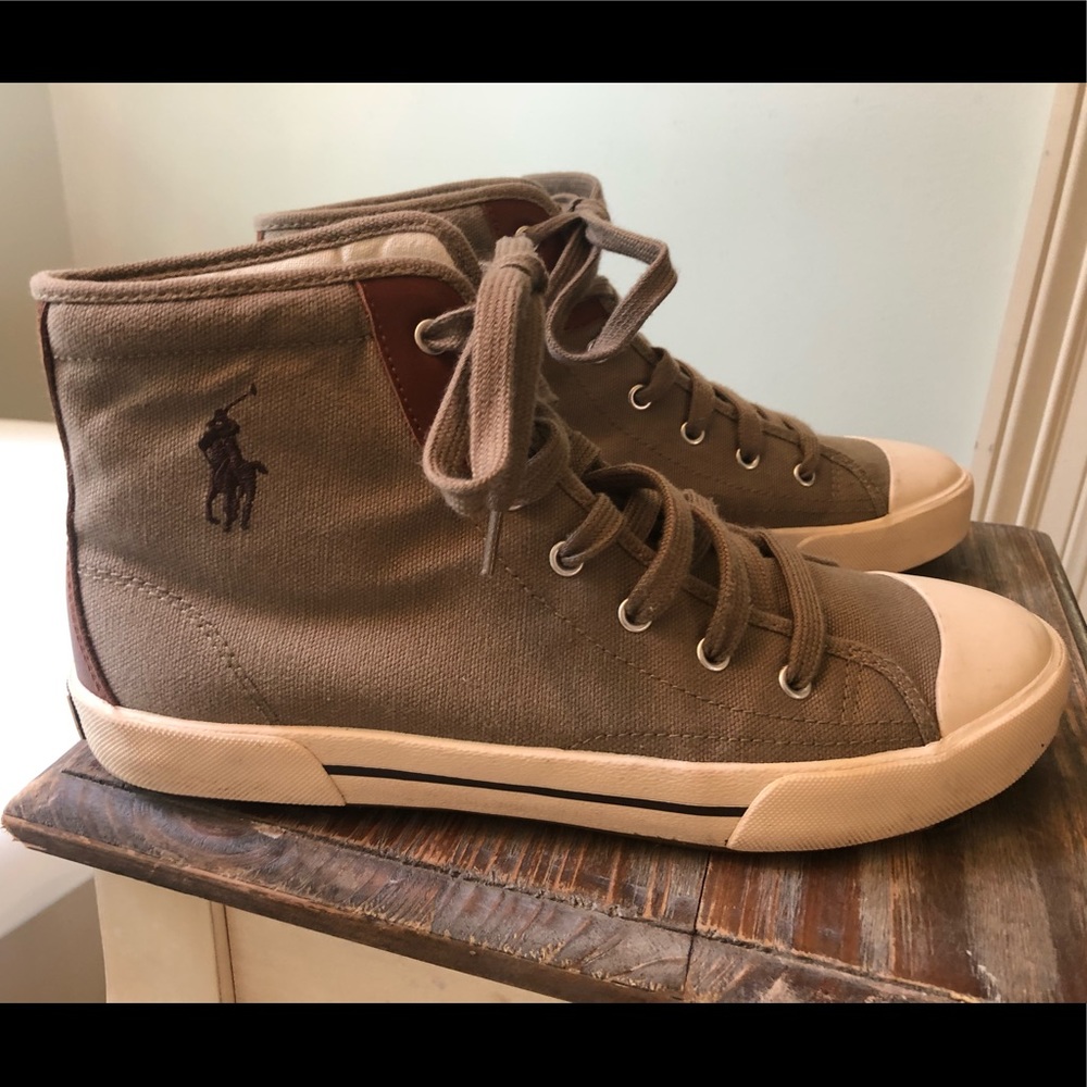 Polo Ralph Lauren Khaki Orman Kicks🐎